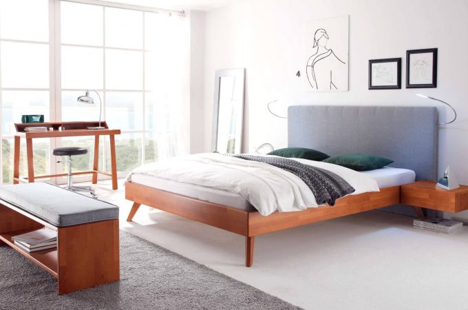 Produkt: HASENA Wood-Line Classic Leno Buche kirschbaumfarbig - Kategorie: Betten