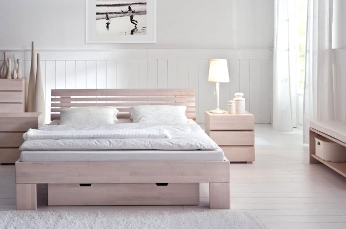 Produkt: HASENA Wood-Line Classic Massa Buche weiß - Kategorie: Betten